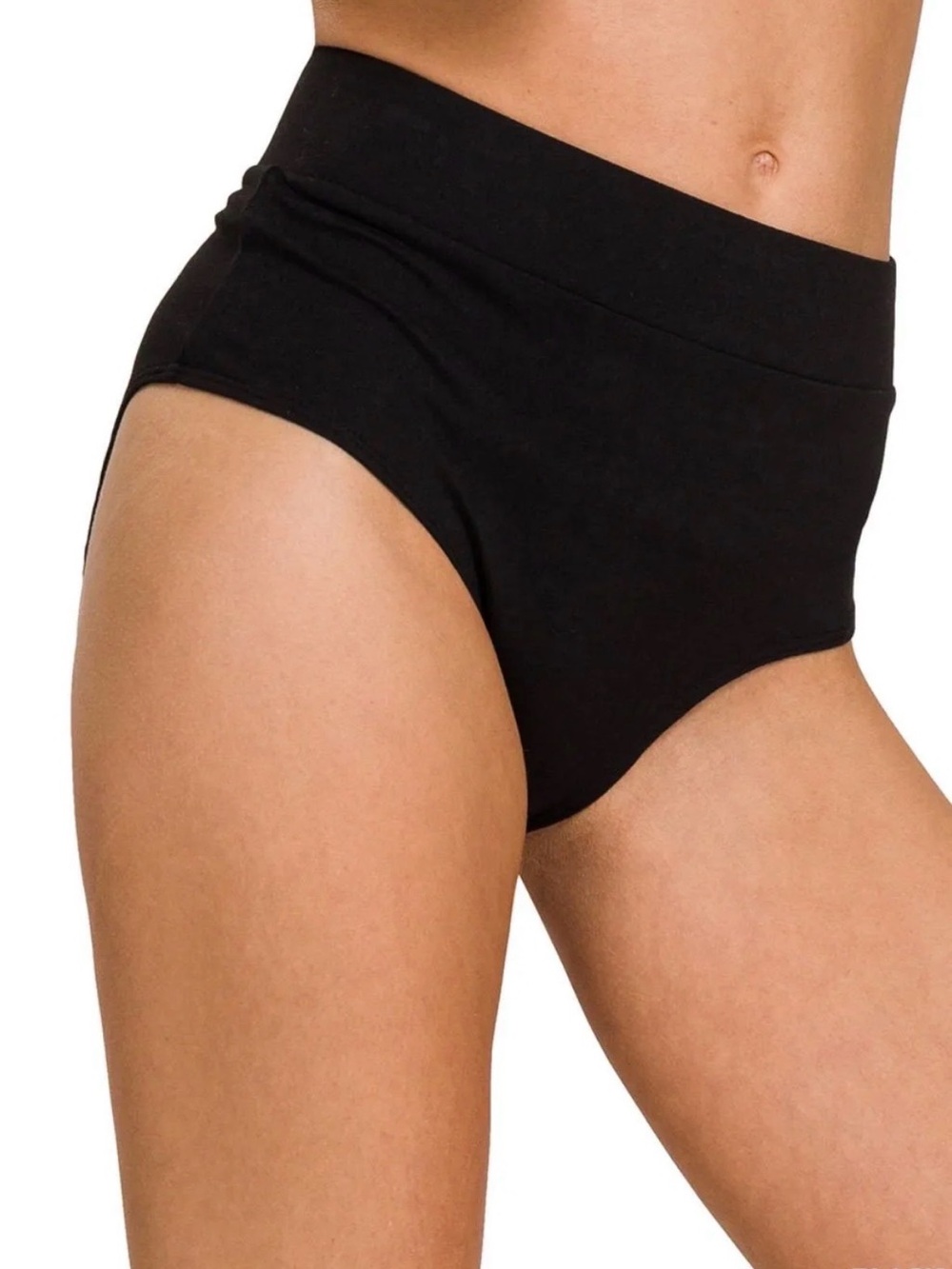 Zenana Buttery Soft High-Waisted Briefs – Black